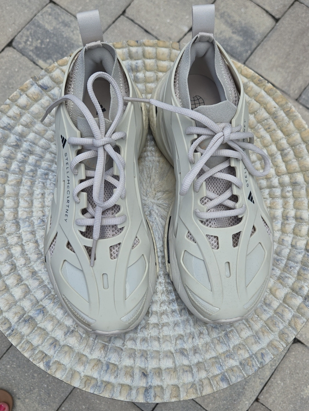 Adidas by Stella McCartney Women's Athletic Sneakers in Light Gray/Cream